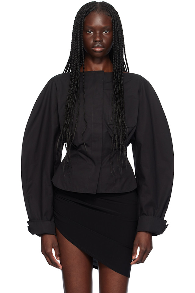 

Рубашка La Casa 'La Chemise Barco' Jacquemus, черный
