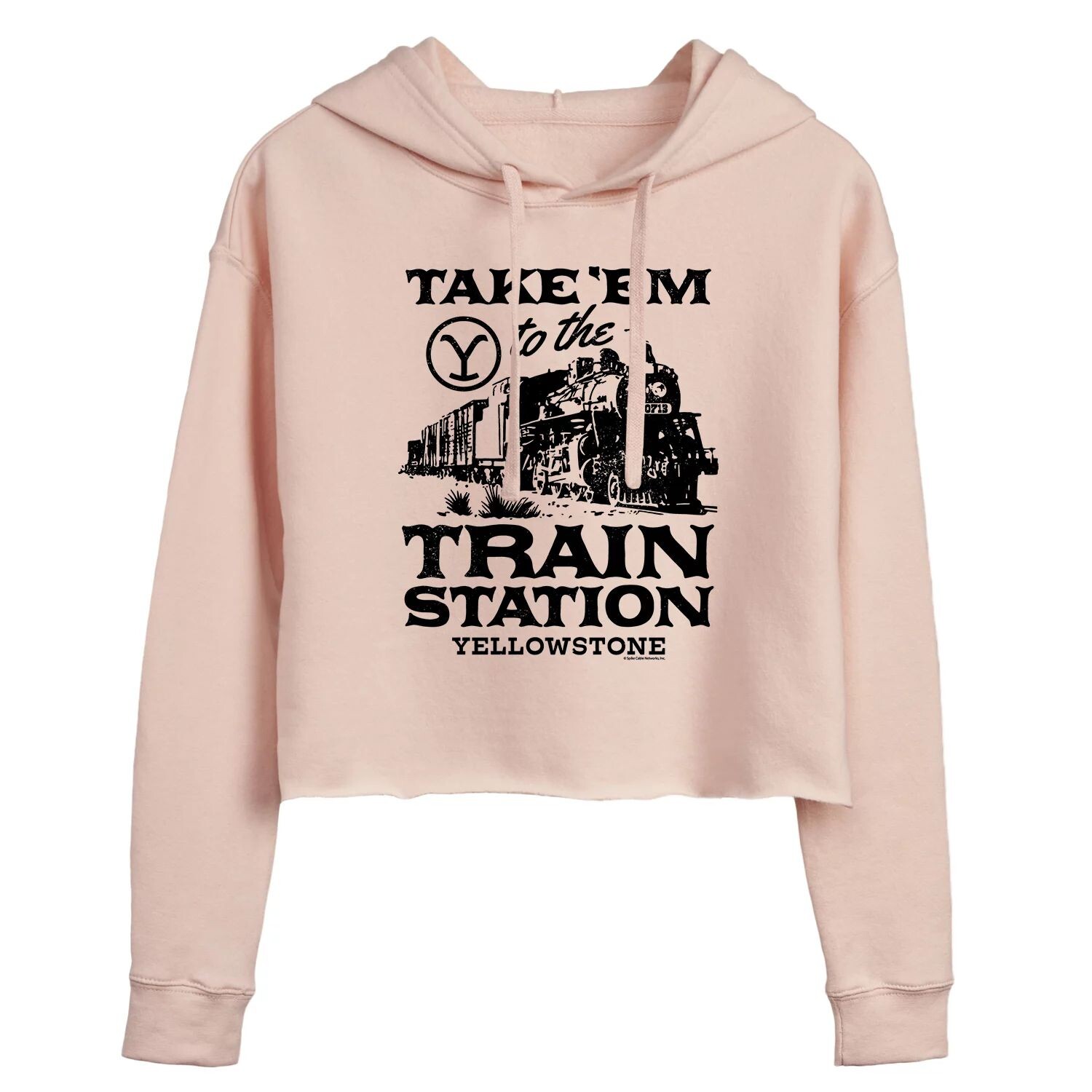 

Худи с графическим рисунком Yellowstone Train Station Licensed Character, розовый