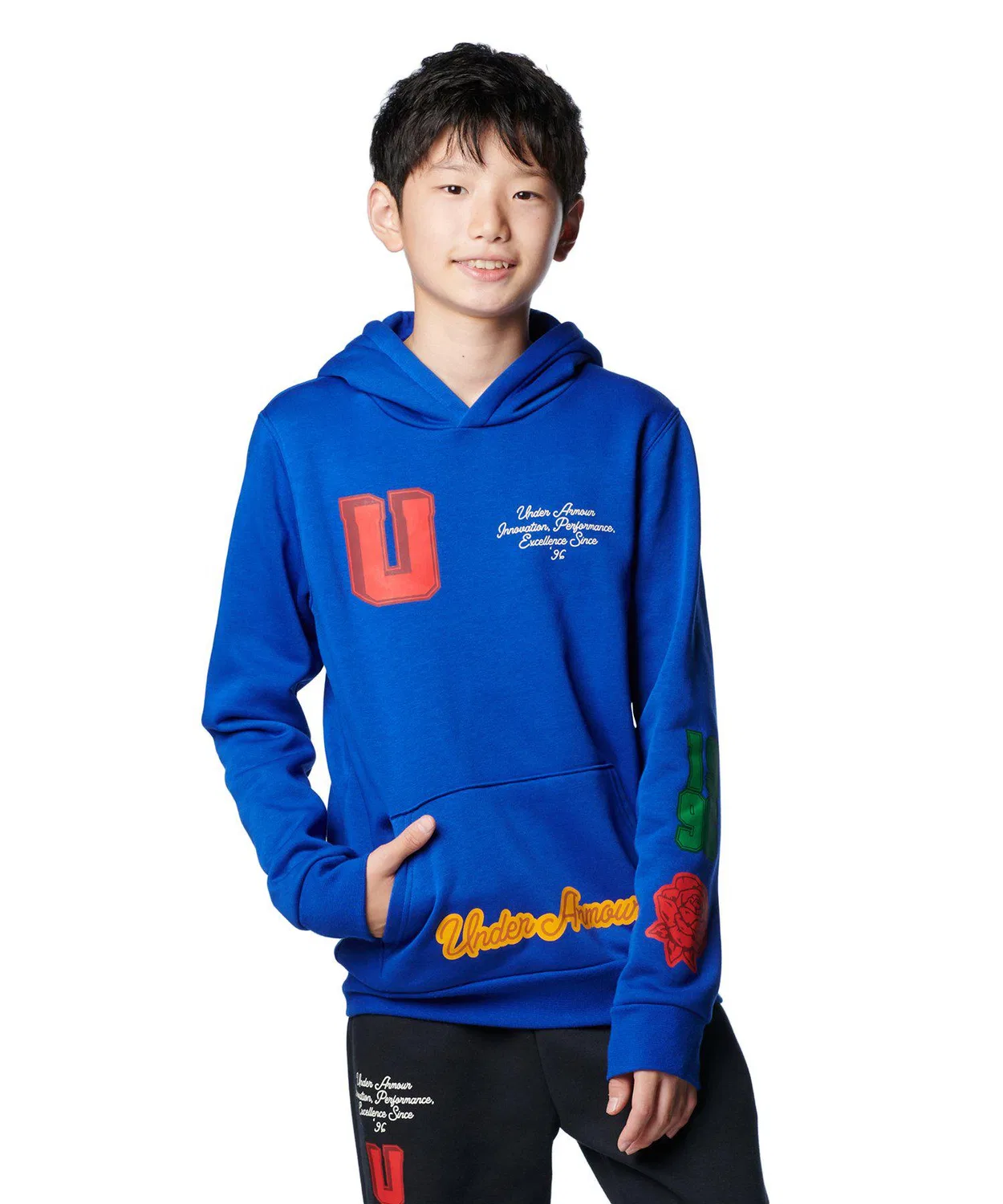 Толстовка флисовая детская Under Armour Icon синяя