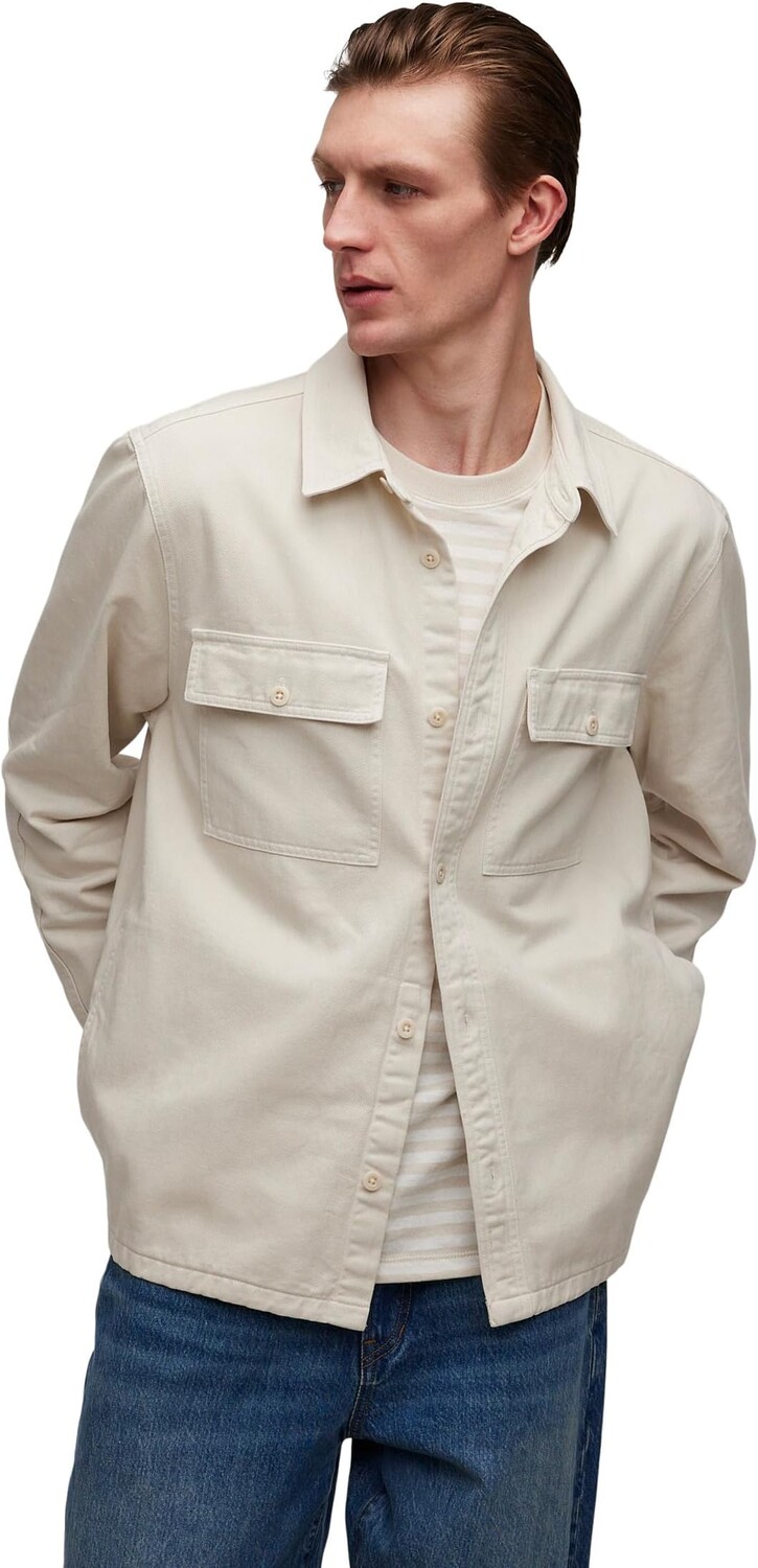 

Рубашка Madewell Straight Hem Garment-Dyed Work Shirt, цвет Vintage Canvas