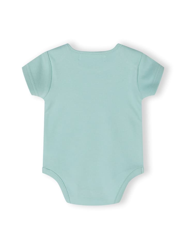 Minoti Комплект из 2 штук: боди с короткими рукавами 24babypack18 серого меланжевого цвета — фото 4