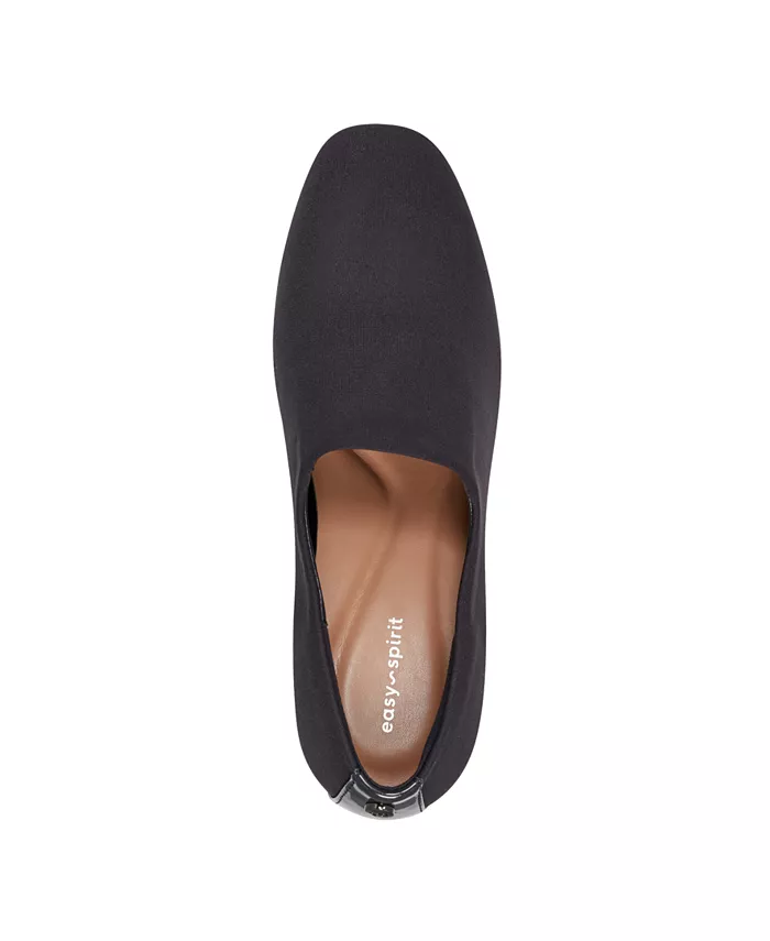 Женские туфли-лодочки Denisa eFlex Knit Block Heel на устойчивом каблуке Easy Spirit, синий — фото 4