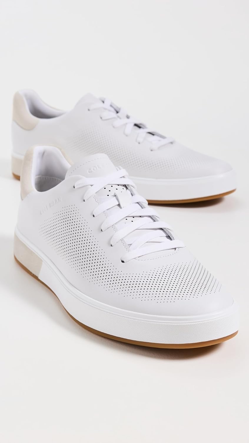 Мужские кроссовки Cole Haan Grandpro Angleace, Optic White/Silver Birch/Optic White — фото 4