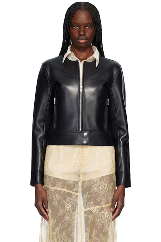 

Черная кожаная куртка Cassie Stand Studio