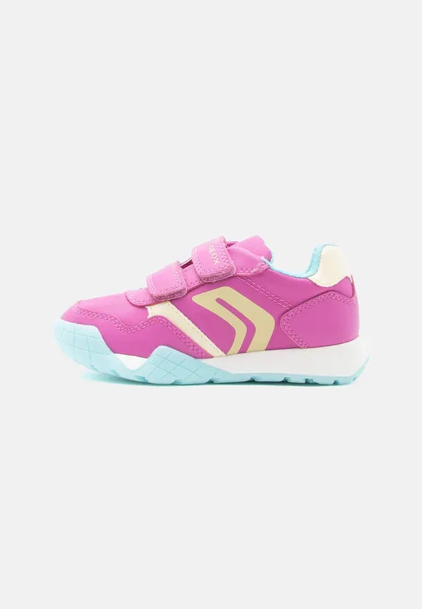 Кроссовки детские Geox Rann e girl, фуксия/светло-желтый
