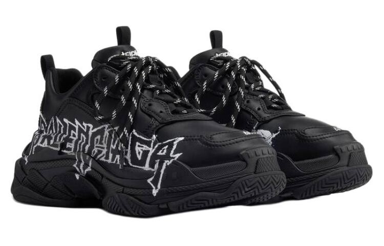 Кроссовки женские Balenciaga Triple S, черный — фото 3
