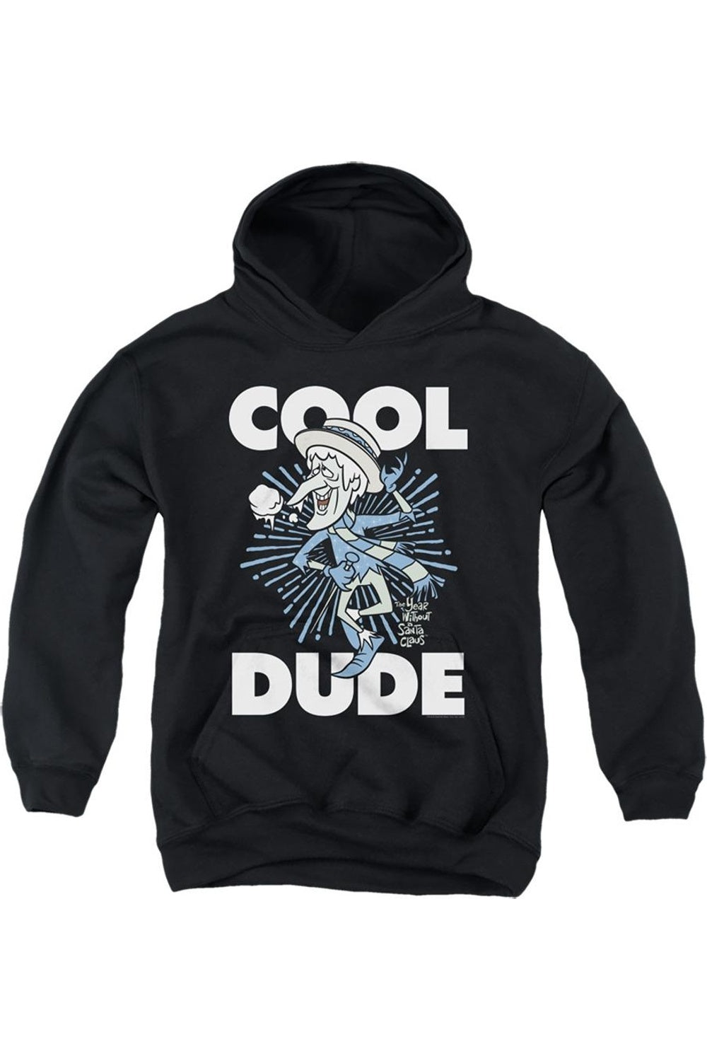 

Молодежная толстовка с капюшоном Cool Dude "Год без Санты" Gildan, черный