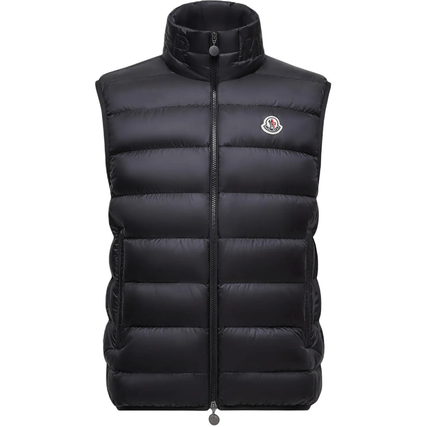 

Moncler Рокоук утеплённая безрукавка на молнии, Black