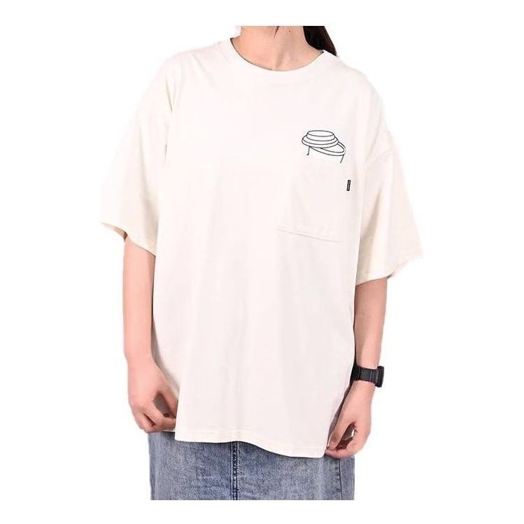 

Футболка Converse Skateboard Pocket Tee 'Milk Tea', бежевый