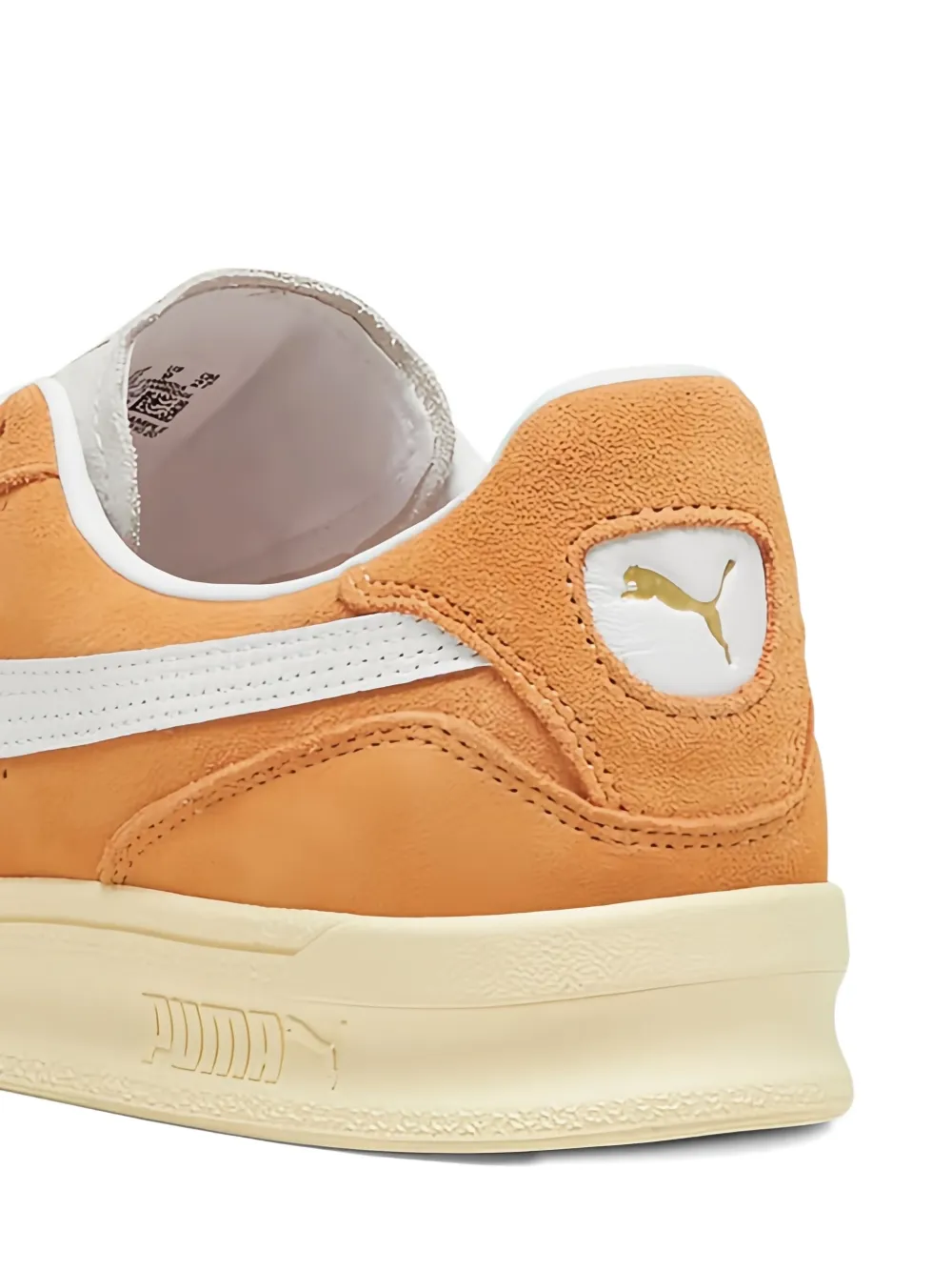 Мягкие кроссовки Indoor Soft "Оранжевый/Белый" PUMA — фото 4