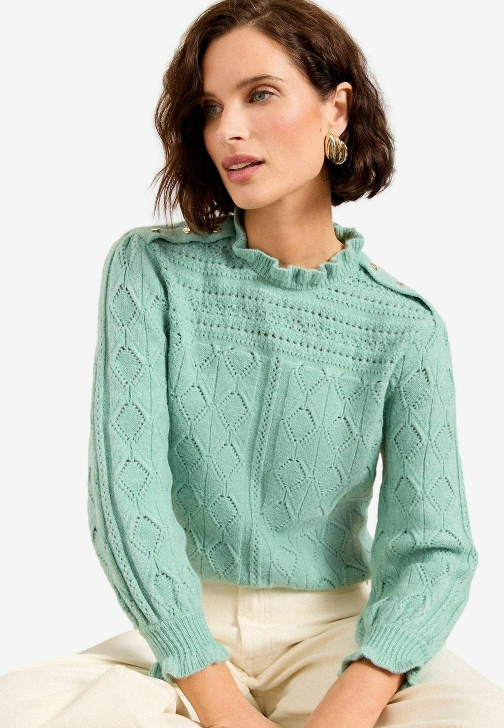 

Свитер Love & Roses, зеленый