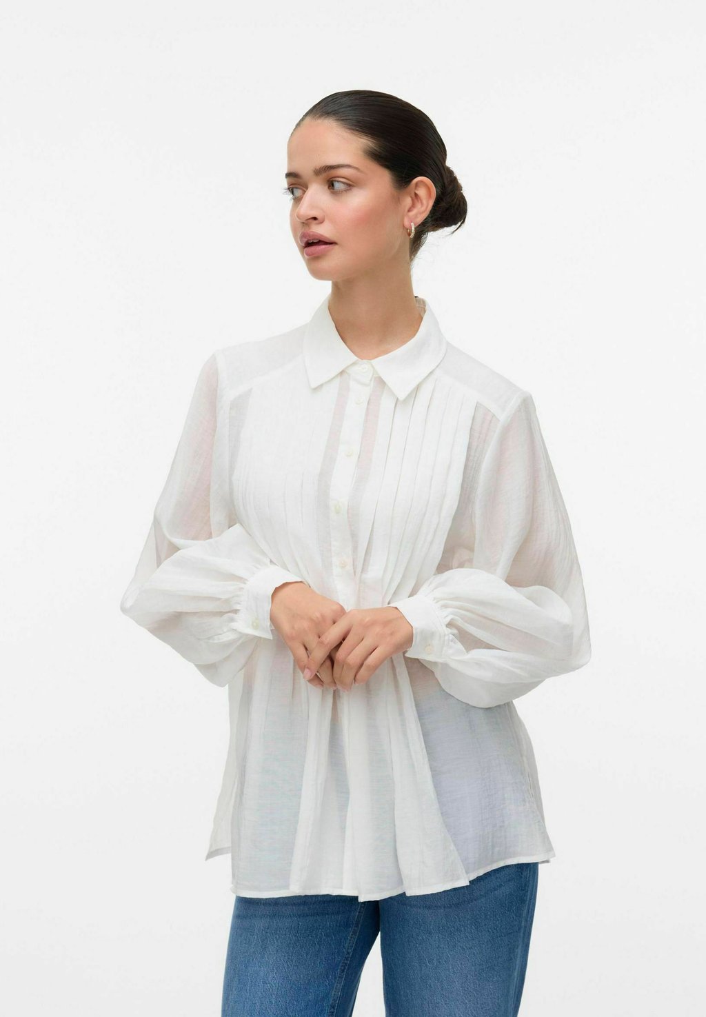 

Блузка на пуговицах VMAVERY Vero Moda, кремовый
