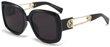 

Модные солнцезащитные очки 2027 года для женщин и мужчин, с большой оправой, для вождения, защита от ультрафиолета UV400, 1, один размер MTZJH, One Color