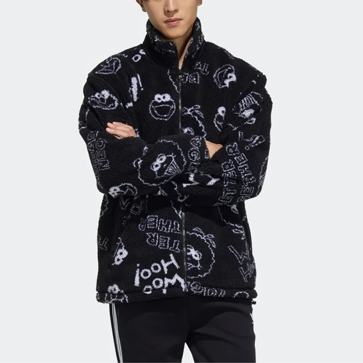 Adidas Neo Куртка unisex Sesame Street черная — фото 4
