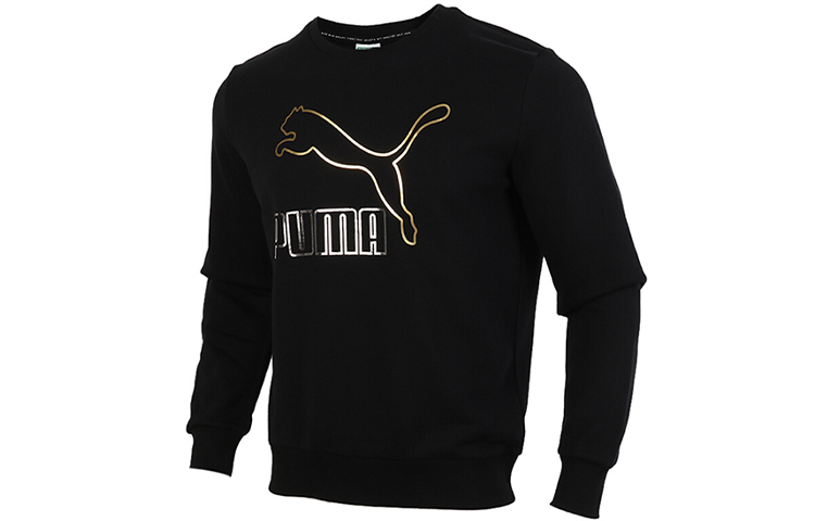 

Футболка мужская черная золотая PUMA