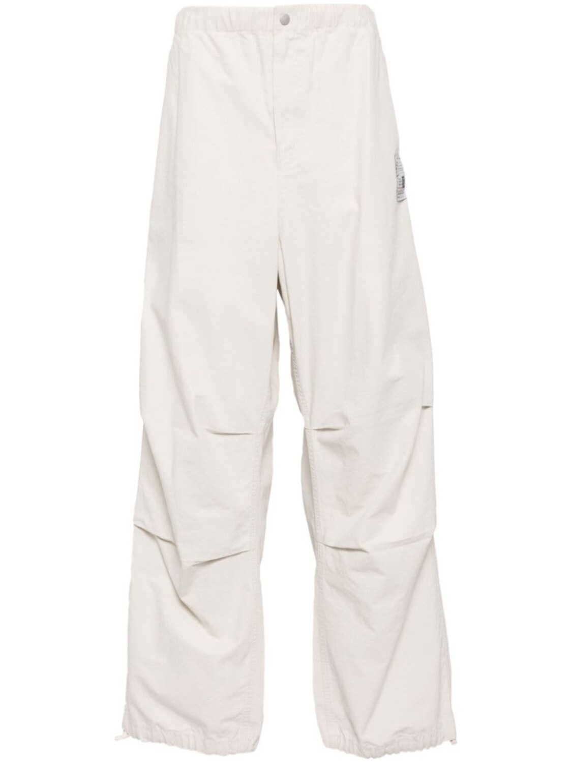 

Maison Mihara Yasuhiro брюки Maison MIHARA YASUHIRO Parachute из рипстопа, нейтральный цвет