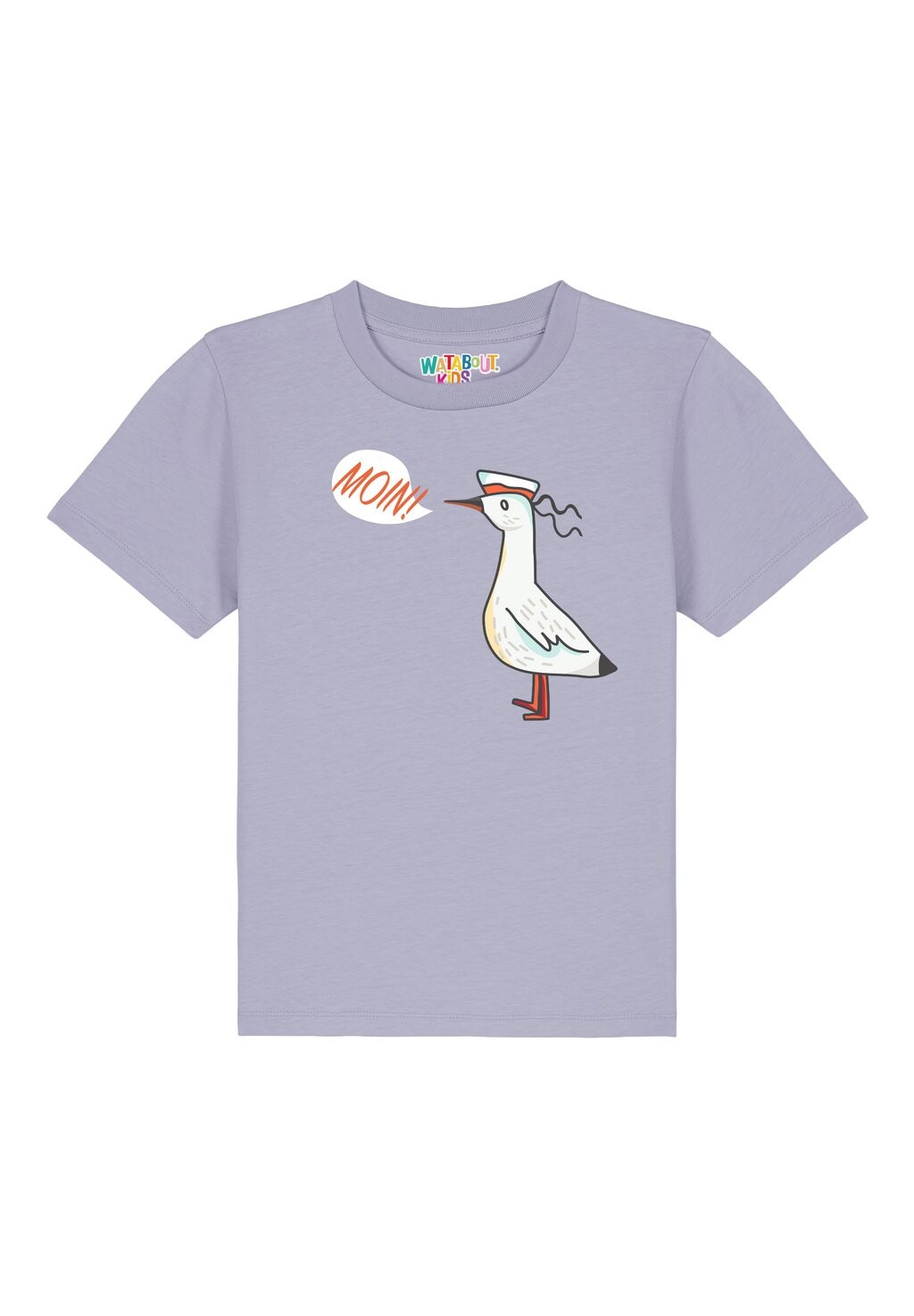 

Футболка с принтом MOIN SEAGULL Watapparel, цвет lavender