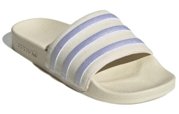 Тапочки оригиналы adilette слайдеры Adidas, белый — фото 4
