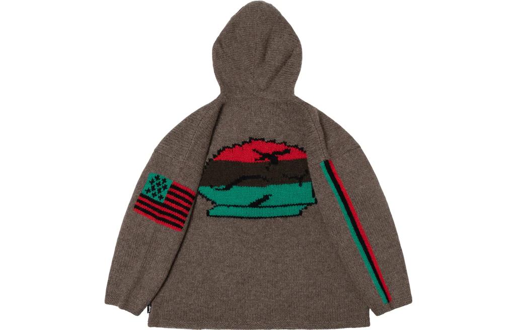 

Свитер Denim Tears Stussy, серо-коричневый