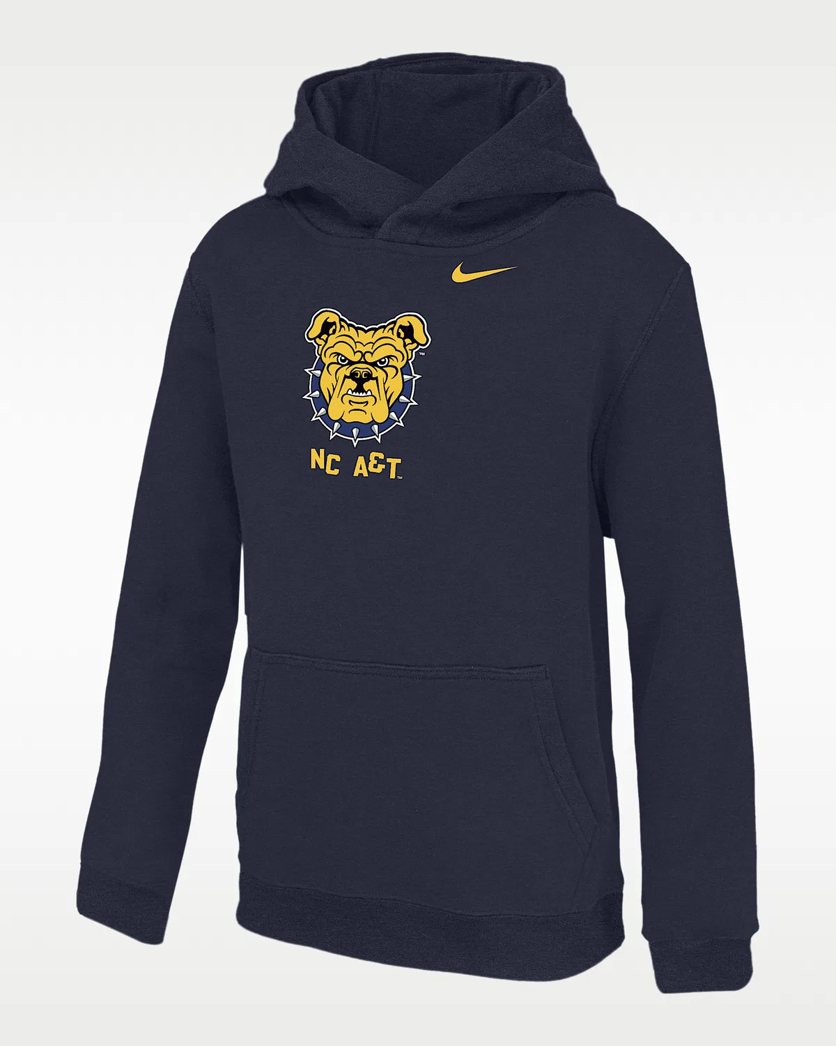 Детская флисовая худи Nike College (North Carolina A&T University) Big Kids' Club Fleece, Navy