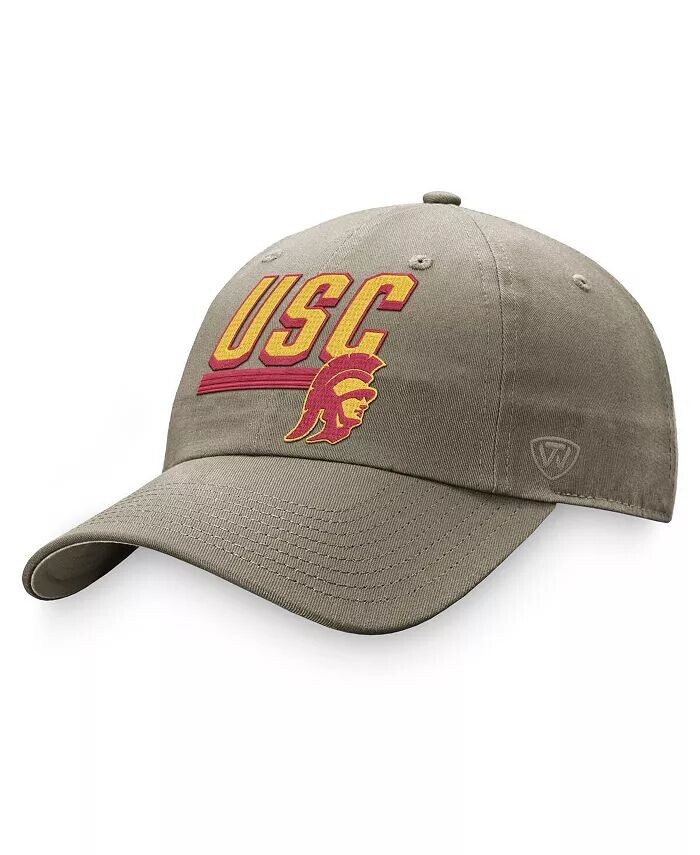 

Мужская регулируемая шляпа цвета хаки USC Trojans Slice Top Of The World, бежевый
