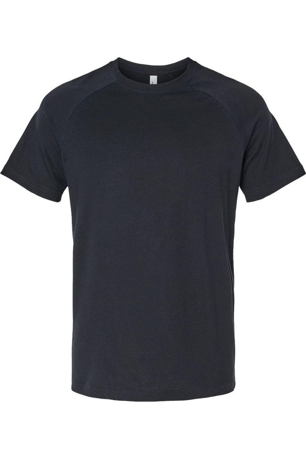 

Футболка реглан BELLA + CANVAS Heather CVC, цвет solid black blend