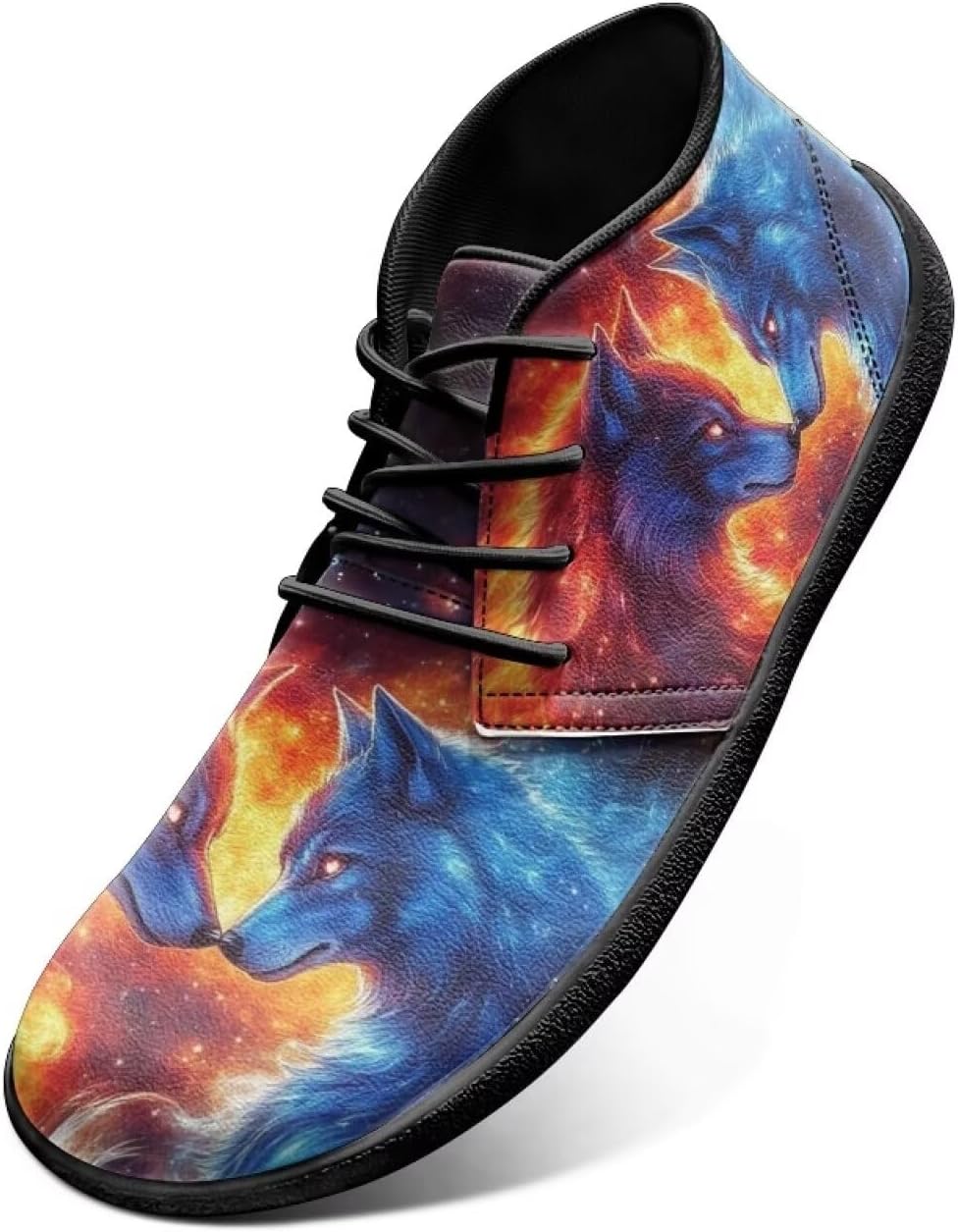 

Мужские широкие кроссовки для ходьбы, на шнуровке, минималистичный дизайн, противоскользящая подошва из пеноматериала с эффектом памяти, спортивные кроссовки, размеры US 6-14 Cugasmaru, Wolf Galaxy Themed