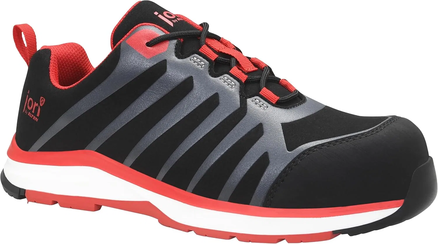 Защитная обувь ELTEN Jori jo_Rapid Black-red Low ESD S3S, женская и мужская, текстиль, композитный защитный носок (легче стального), легкая, спортивная