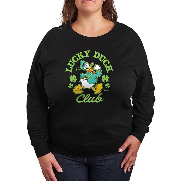 

Футболка с длинным рукавом Donald Duck Lucky Duck Club из френч-терри plus size Disney, Black, Черный, Футболка с длинным рукавом Donald Duck Lucky Duck Club из френч-терри plus size Disney, Black