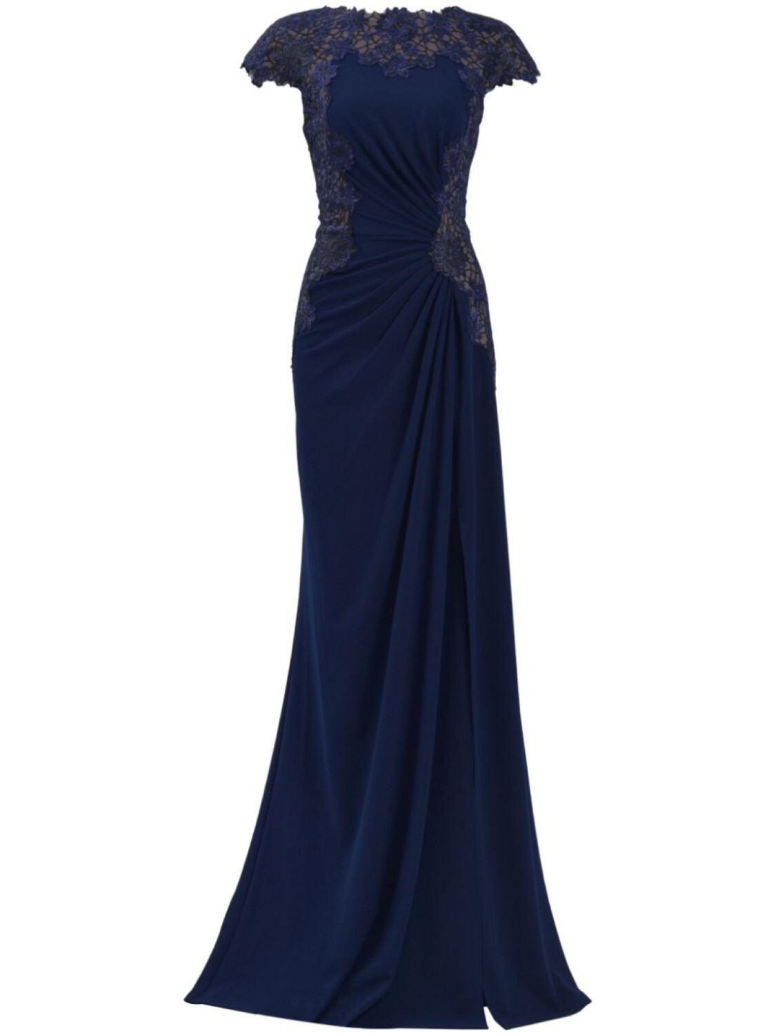 

Tadashi Shoji вышитое платье Illusion, синий