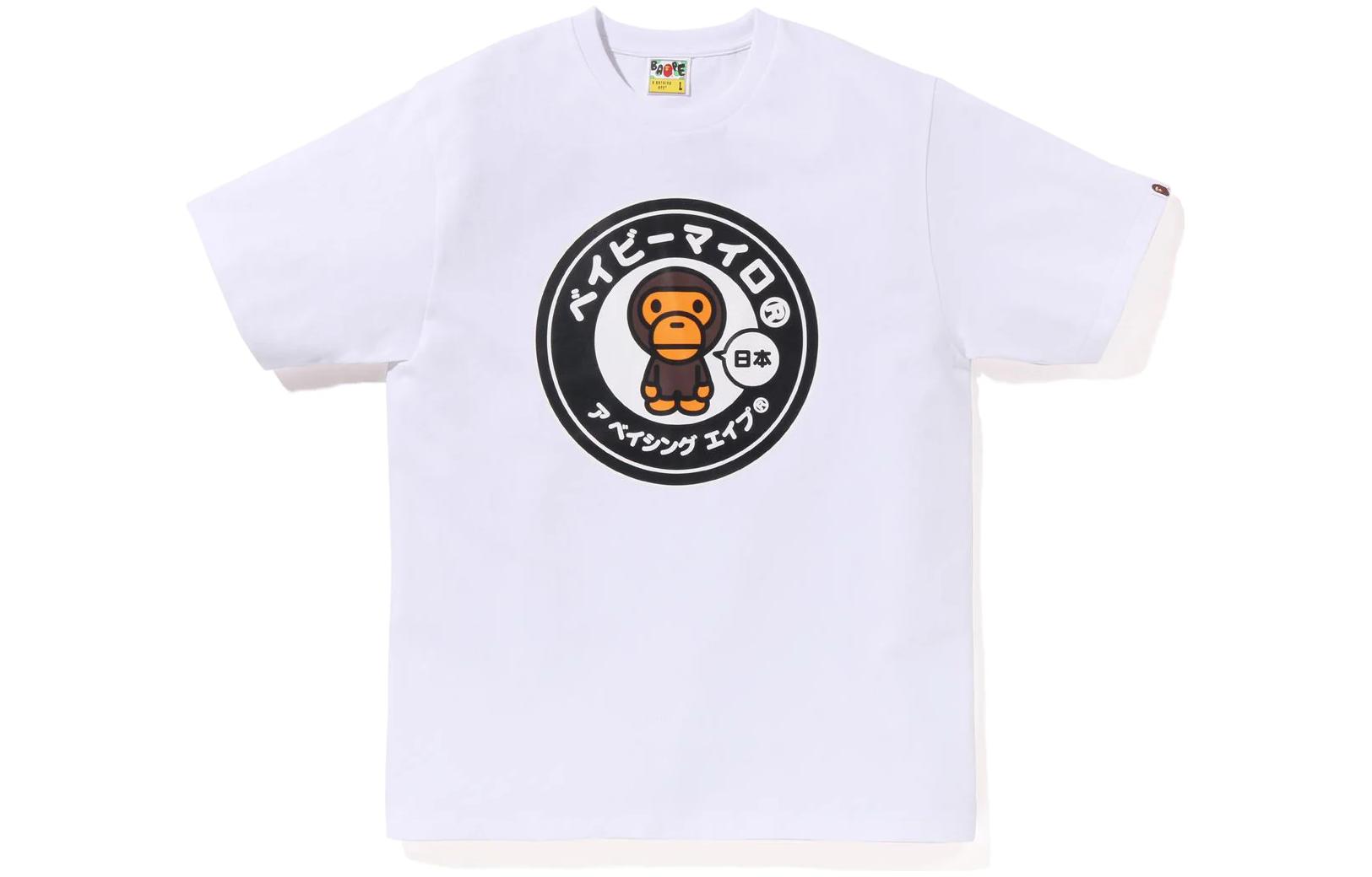 

Футболка Bape Japan Baby Milo A BATHING APE, белый