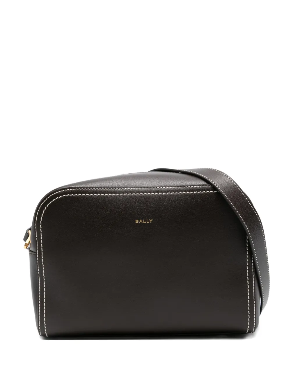 

Сумка через плечо из кожи с контрастной строчкой Bally, черный