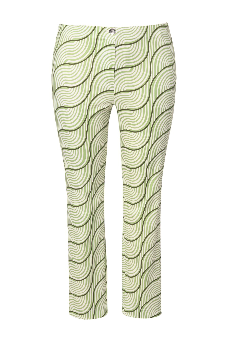 

Узкие брюки Ulla Popken, зеленый/светло-зеленый