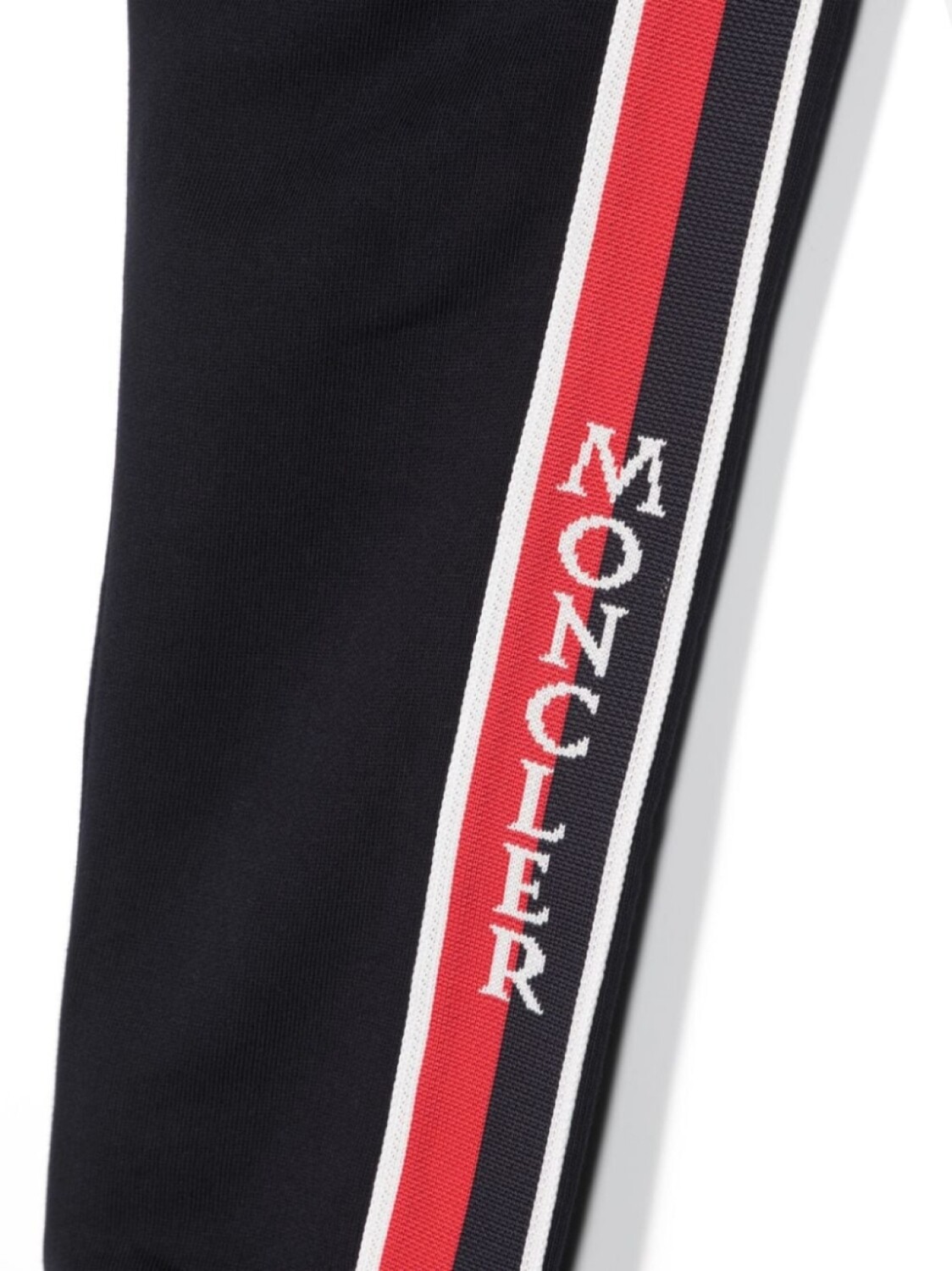 Moncler Enfant спортивные брюки с логотипом, синий — фото 3