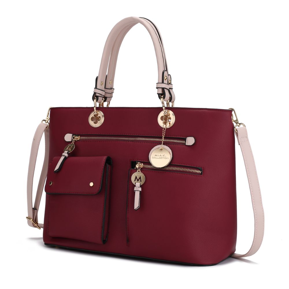 

Сумка-портфель Julia с несколькими карманами MKF Collection By Mia K., цвет wine-blush, Красный, Сумка-портфель Julia с несколькими карманами MKF Collection By Mia K., цвет wine-blush