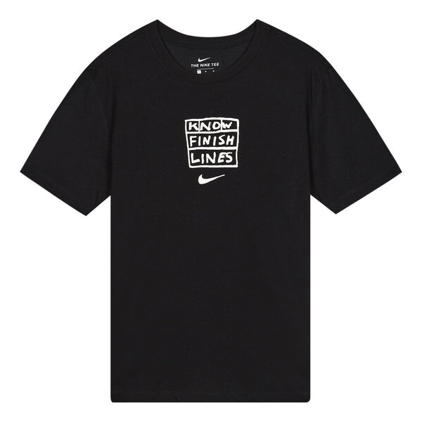 

Футболка dry tee dfc finish lin tee men black Nike, черный