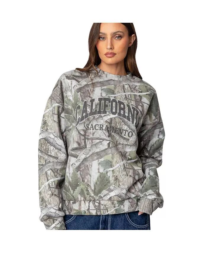 

Женская толстовка Cali Baby Camo Edikted, зеленый