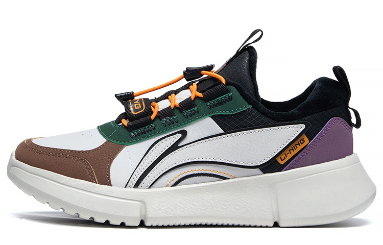 

Низкие повседневные кроссовки для подростков LINING YOUNG, цвет серый/черлый/темно-коричневый