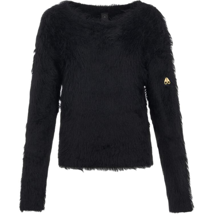 

FW24 Вязаный свитер женский черный Moose Knuckles