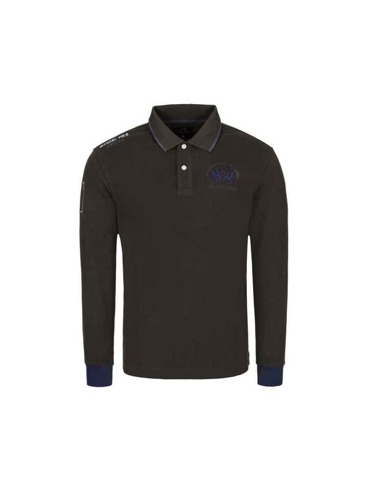 

Рубашка-поло с длинными рукавами MBP300 темно-коричневого цвета La Martina, Коричневый, Рубашка-поло с длинными рукавами MBP300 темно-коричневого цвета La Martina