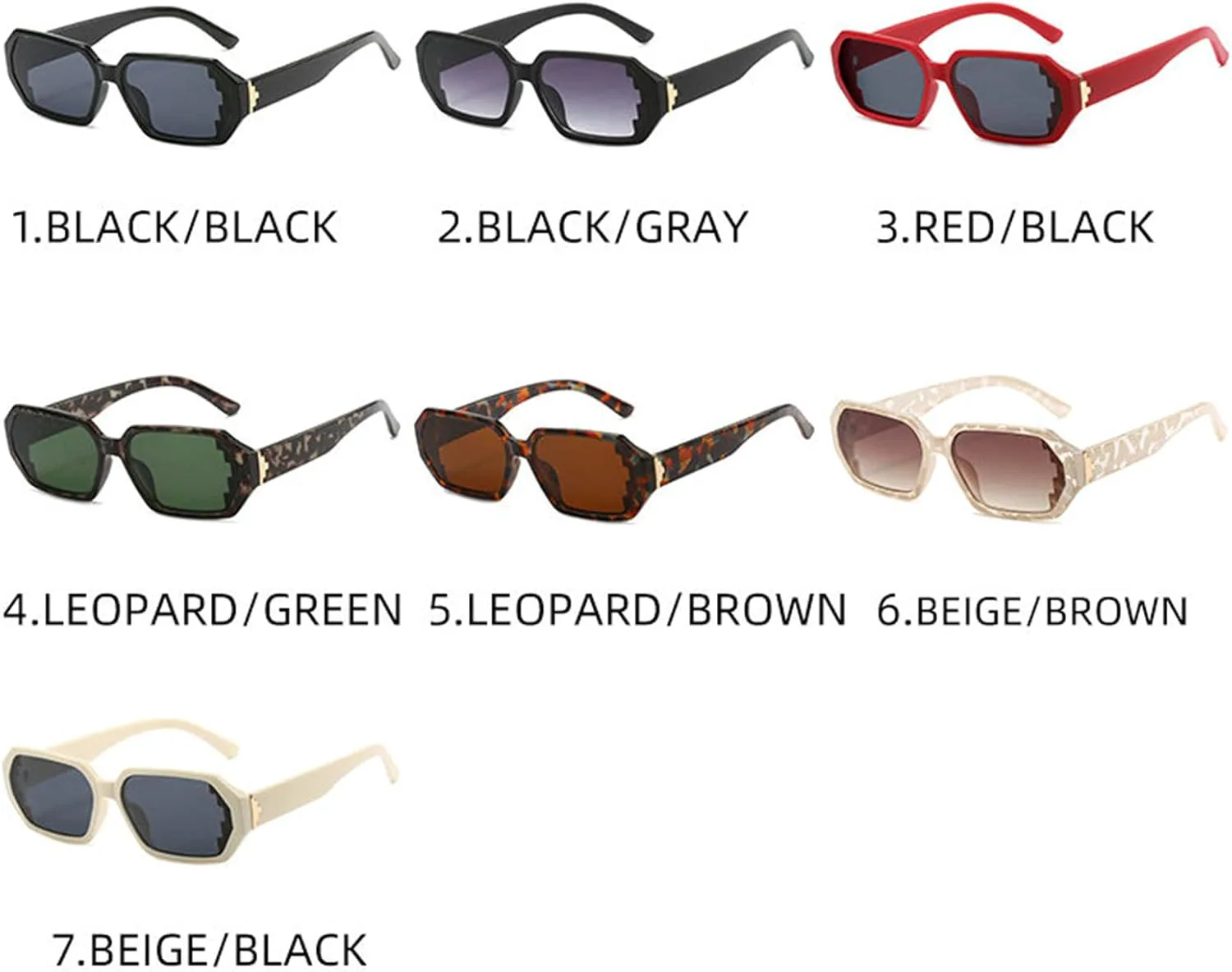 

Солнцезащитные очки Willochra в винтажном стиле, прямоугольные, в маленькой оправе, для женщин и мужчин, в стиле хип-хоп, классические солнцезащитные очки, Black