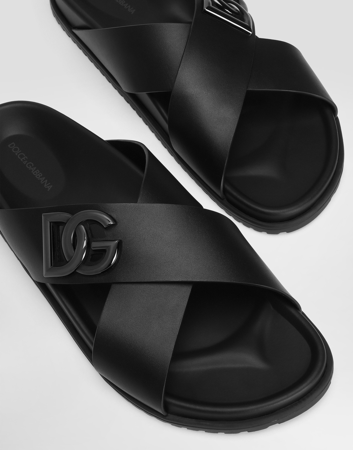Сандалия из телячьей кожи Dolce & Gabbana, черный — фото 4