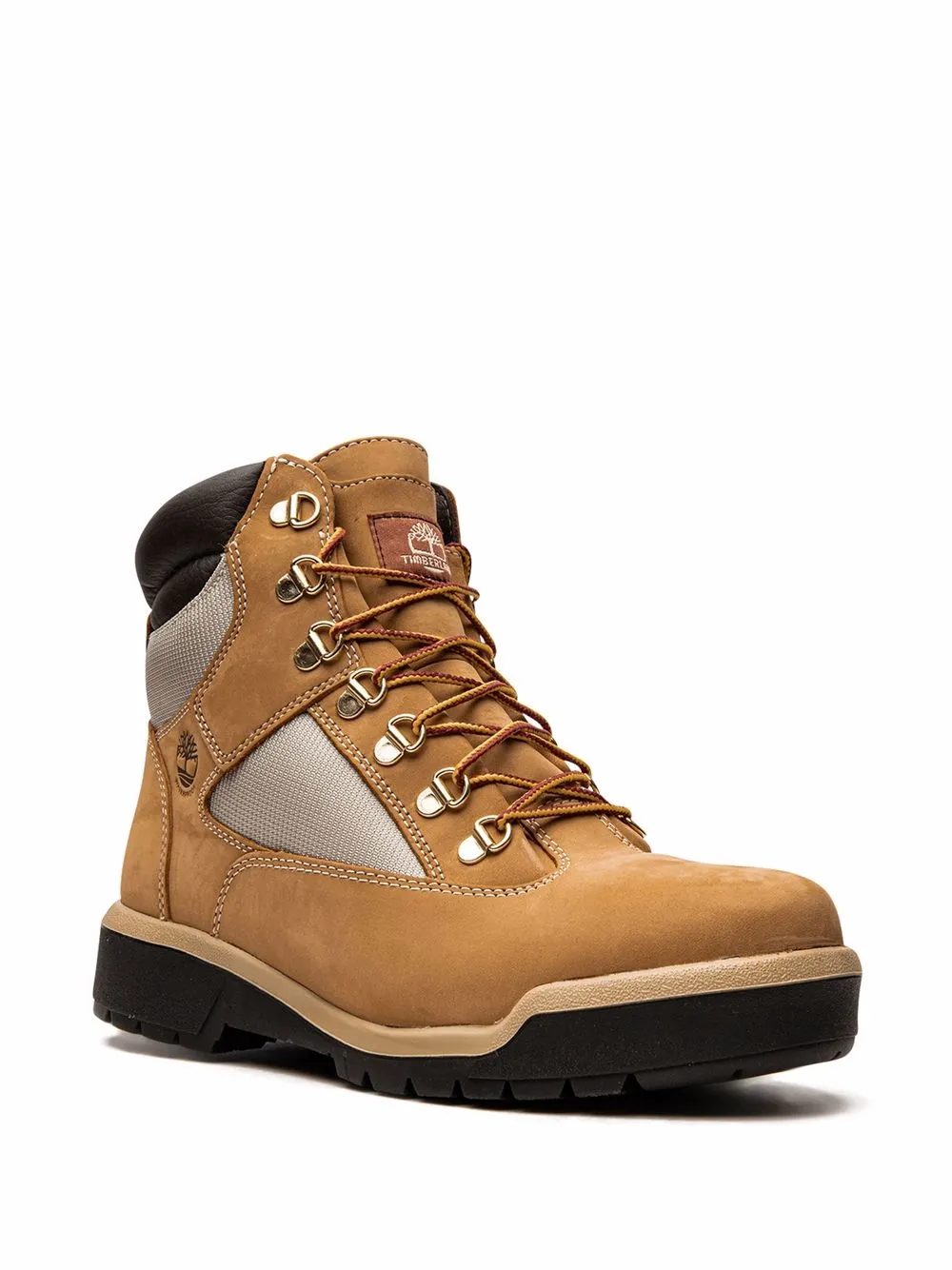 Мужские ботинки Timberland Field водонепроницаемые кожаные со вставками, светло-коричневый — фото 2