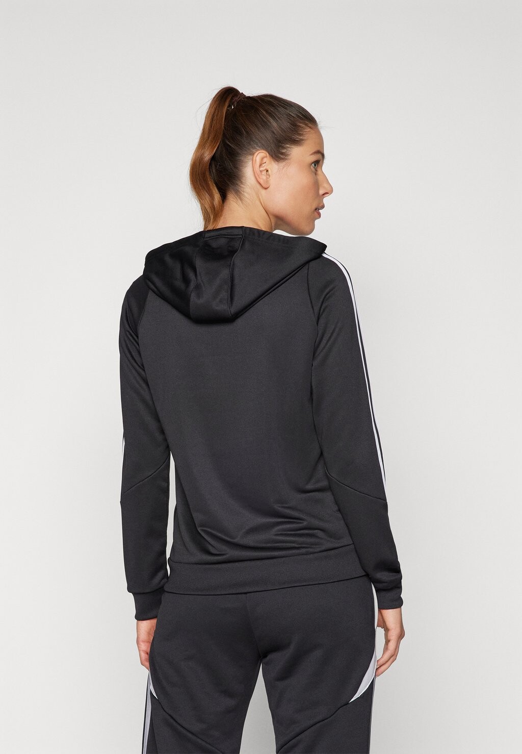 Рубашка с длинным рукавом TIRO TRAINING HOODIE adidas Performance, цвет black/white — фото 3