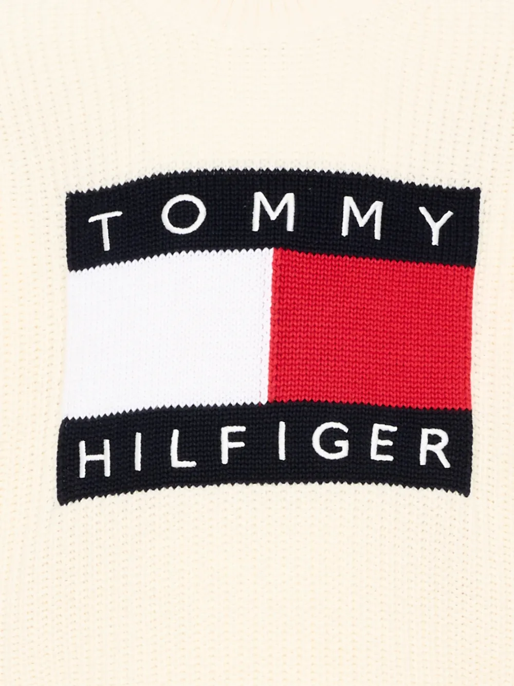 Вязаное изделие с логотипом Tommy Hilfiger Junior, бежевый — фото 3