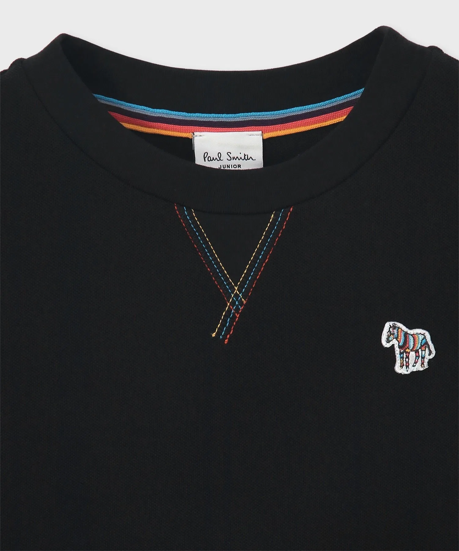 Детская футболка Paul Smith JUNIOR с цветной строчкой белая — фото 2