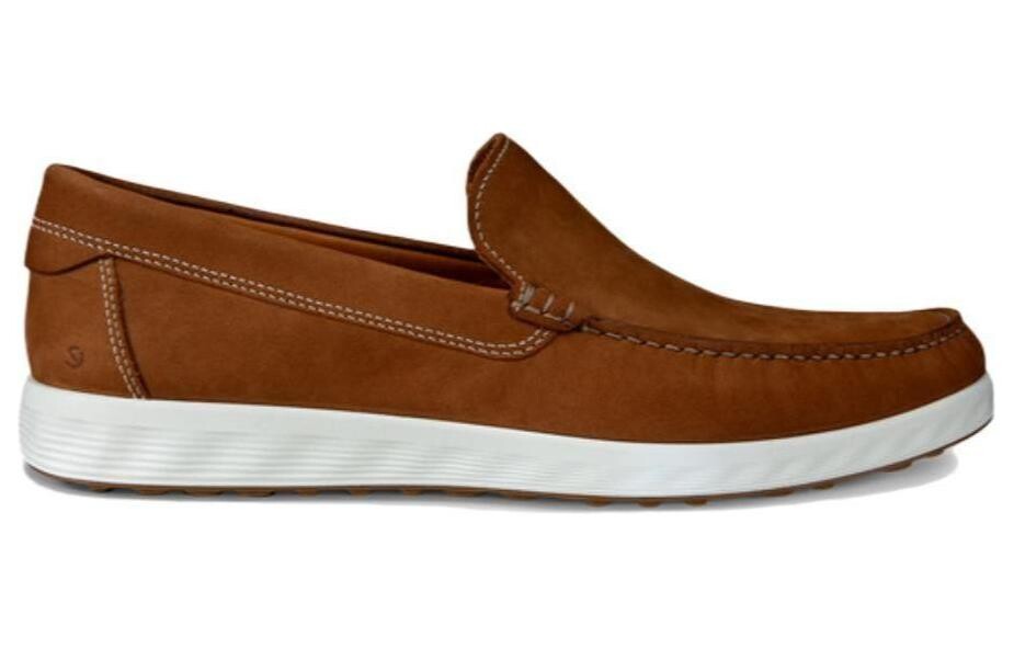 Мужские туфли Ecco Men's Casual Shoes Men Low-Top Brown — фото 2
