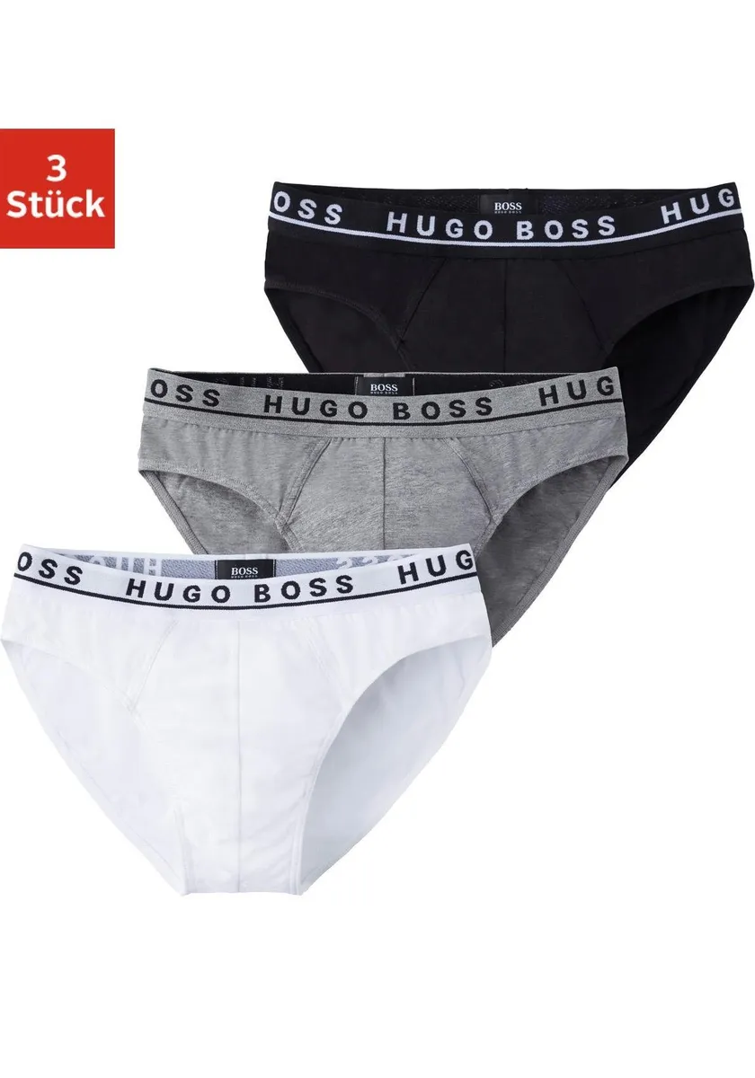 

Трусы BOSS (3 шт.) с тканым поясом с логотипом, цвет Assorted Pre-Pack