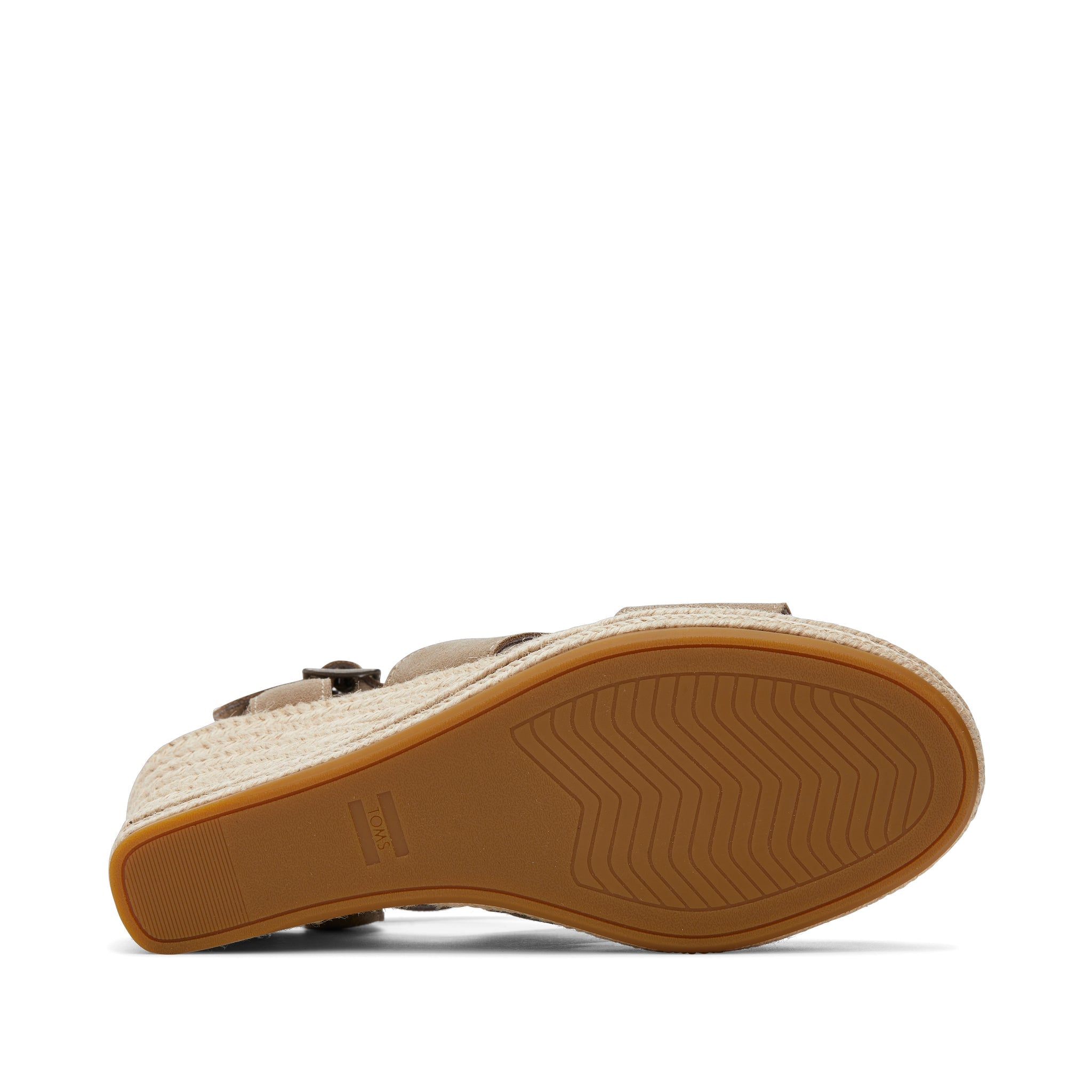 Мадлен замшевые босоножки-танкетки цвета таупе TOMS Shoes, Suede Dune — фото 4