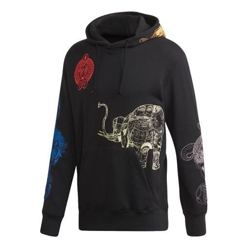 

Толстовка men's galllery printing sports black Adidas, черный